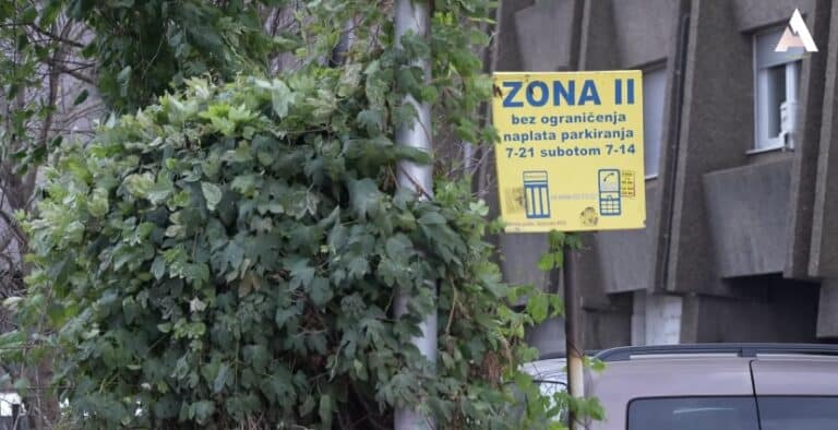 Promenjene table na parkingu